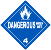 Gefahrgutklasse 4.3: Dangerous When Wet 