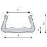 Technische Zeichnung U-Profil Stangen