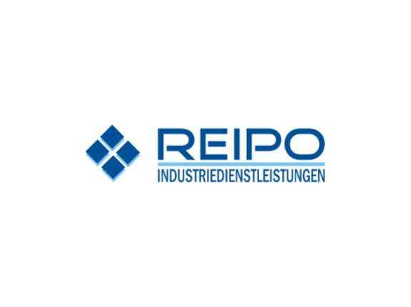 Das Logo des Unternehmens Reipo auf weißem Hintergrund.