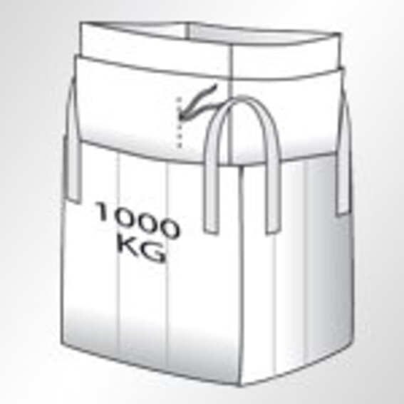 Big Bag Asbest, 91x91x100 cm, 1.000 kg | Evers GmbH